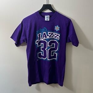 Vintage 90’s Utah Jazz - Karl Malone Pro Player T-Shirt